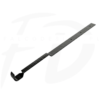 Podciąg rynny stal Inguri, wzmocnienie rynny - kolor czarny MAT 9005